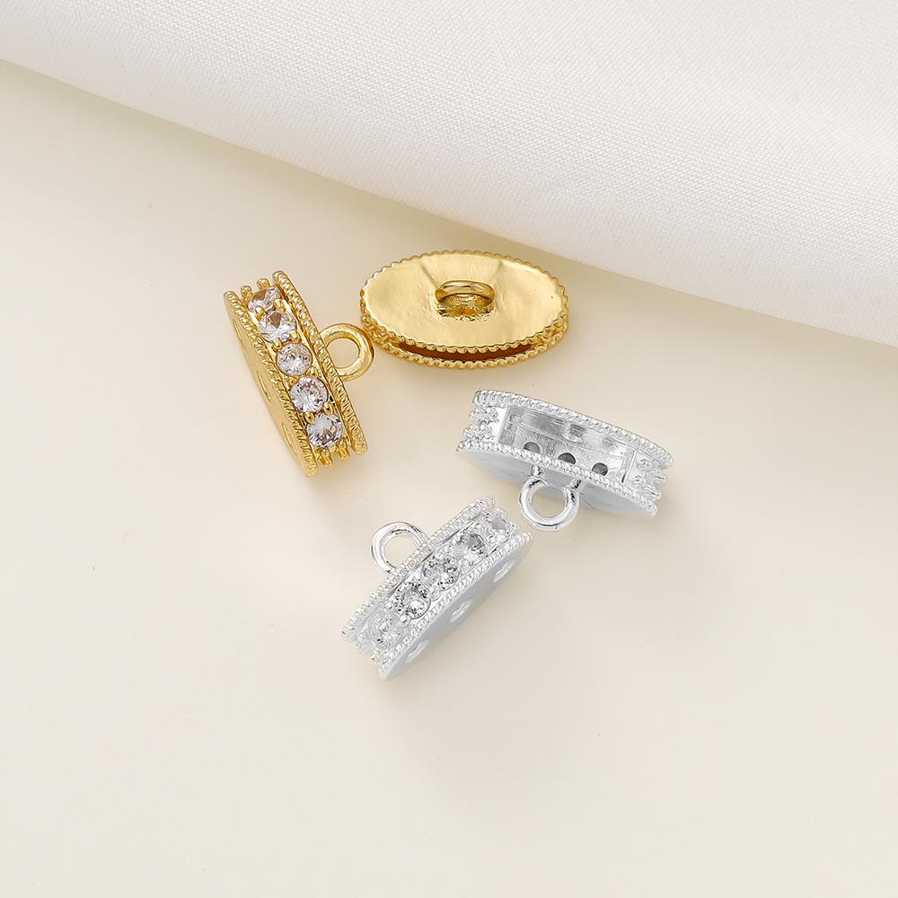 4/6pcs/lot 18K Gold Plated Metal Brass Necklace Connector Clasps for Jewelry Making For DIY Necklace Bracelet Supplies