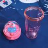 Basketball Shot Water Bottle with Mini Hoop 500ml Portable Sports Cup Creative Outdoor Gift for Kids Students