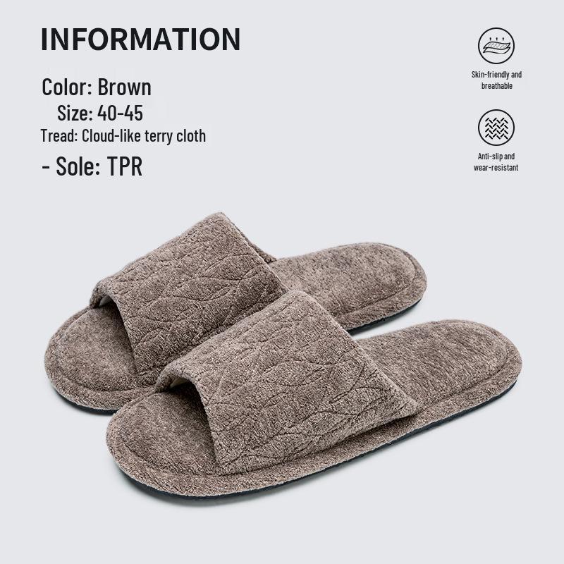 Breathable Non-Slip Indoor Slippers for Men & Women - Soft, Silent, Sweat-Absorbing, Perfect for Spring and Autumn