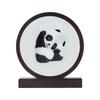 Panda DoubleSided Embroidery, Handmade Silk Decoration, Desk Decor, Gift Acting Cute A