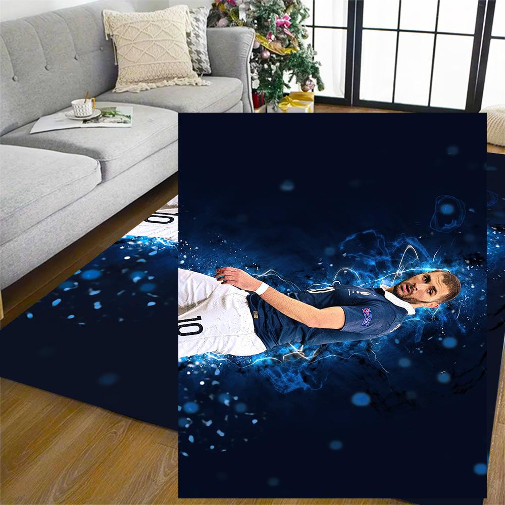 Football Player Action Floor Mat Suitable for Decorate room Outdoor Foyer Dining Room Antislip Carpet Office home decor