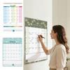 With Hanging Hole Wall Calendar Colorful Floral Wall Calendar English Calendar  Agenda Organizer