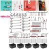 114Pcs Rust-proof Grid Wall Display Hooks Save Space Storage Hooks Tool Set Store