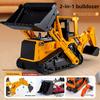 Double Headed Bulldozer Vehicle Model With Inertia Control For Kids Play And Collectors