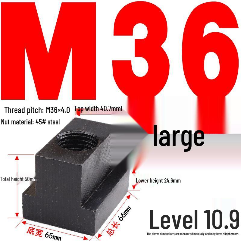 Kangfei 45# Steel T-Nut for M6-M20 Bolts