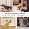 Home PC Transparent Pet Flapping Door Replacement Universal Living Room Bedroom Animal Lockable Doors Gate Pets Supplies