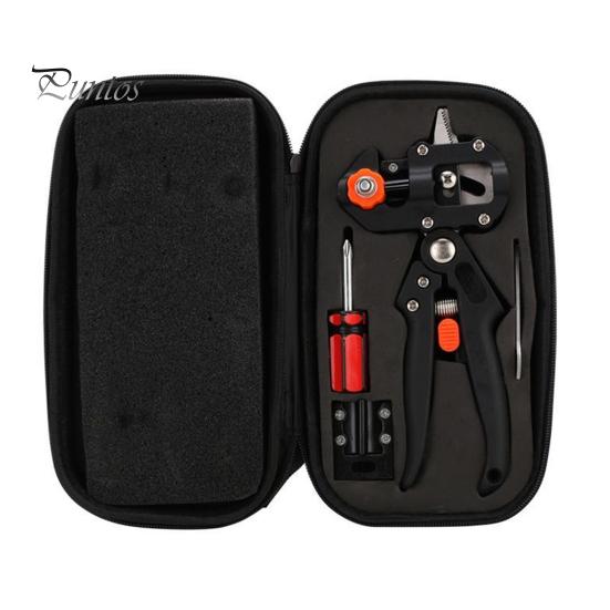 

Ножницы для прививки растений Профессиональный садовый инструмент для прививки 2 в 1 Сверхпрочные секаторы для обрезки цветов, фруктовых деревьев, кустарников чёрный