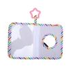 My First Photo Album Soft Toddlers Family Photo Book with Safe Mirror Holds 17 Pictures for Newborn Toddler