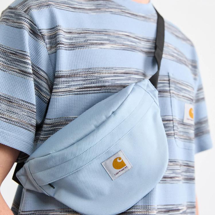 New Carhartt WIP Jake Canvas Sling Bag Regular Unisex Sky Blue I031476-0W9-XX