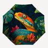 1pc Snake Jungle Automatic Open/close Folding Compact Umbrella, 8-Rib Sturdy Canopy, Lightweight Portable, Everyday Use, Gift, Outdoor Umbrella, Trave