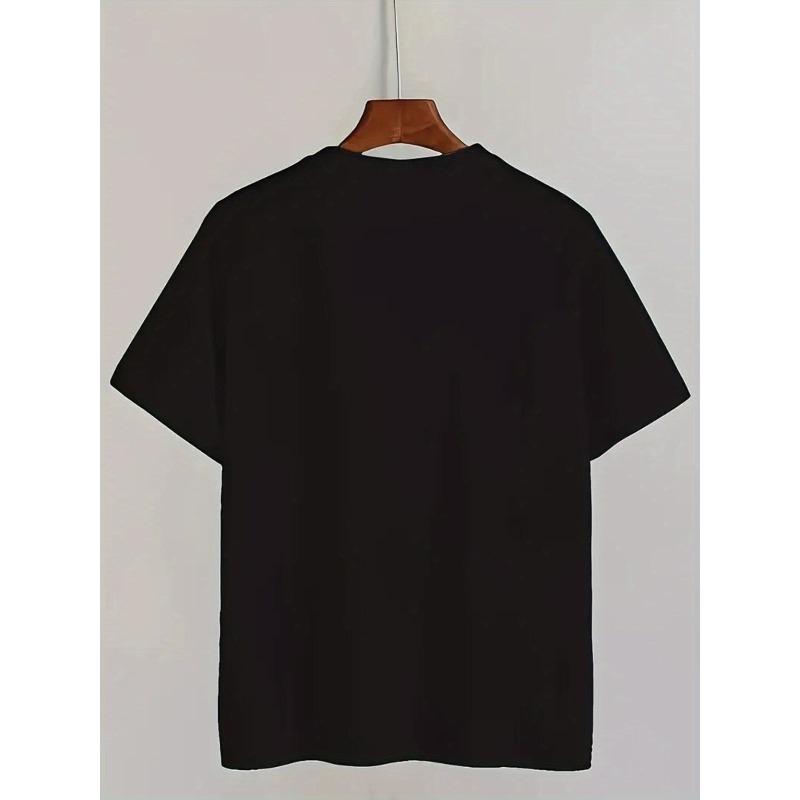 European Sizes Men'S Casual Summer Short-Sleeve Street Style T-Shirt with Prints, Perfect for a Cool And Breathable Summer Look