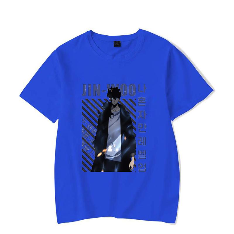 New Solo Leveling Sung Jin Woo Printing T Shirt Men Women T-Shirt Harajuku T-shirt Unisex Fashion Summer Tops
