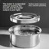 Stainless Steel Dog Water Bowl Anti-Spill Non-Slip Base Cat Floating Bowl Portable Anti-Splash Pet Water Feeder Pet Drinking