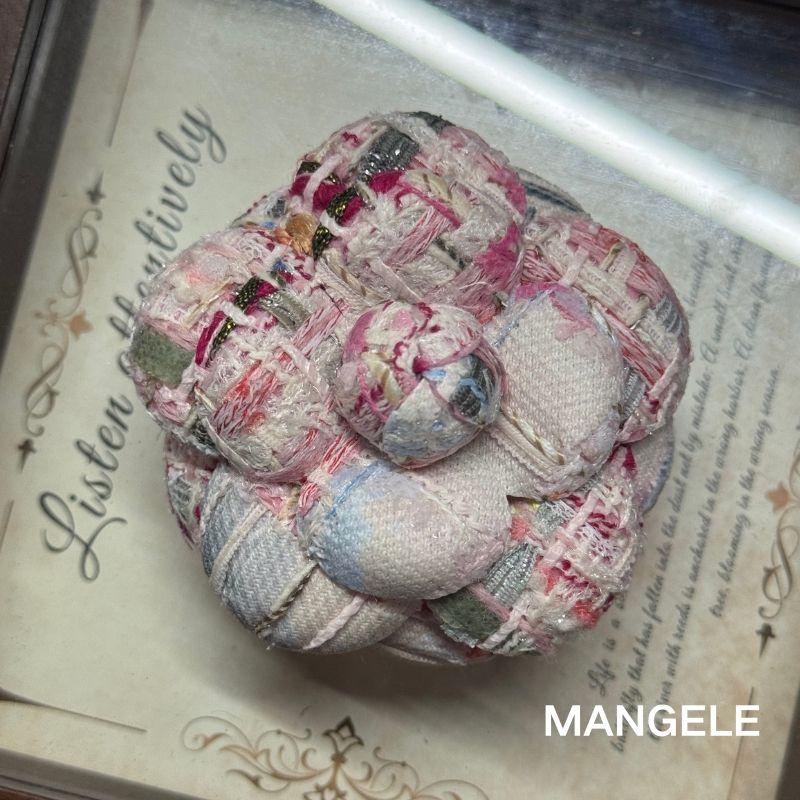 

New Arrival Classy Classic Style Coarse Flower Nibu Super Hair-Styling Flower Camellia Jewelry Brooch Corsage Hair Clip plus Pin 01 Pink Ruins