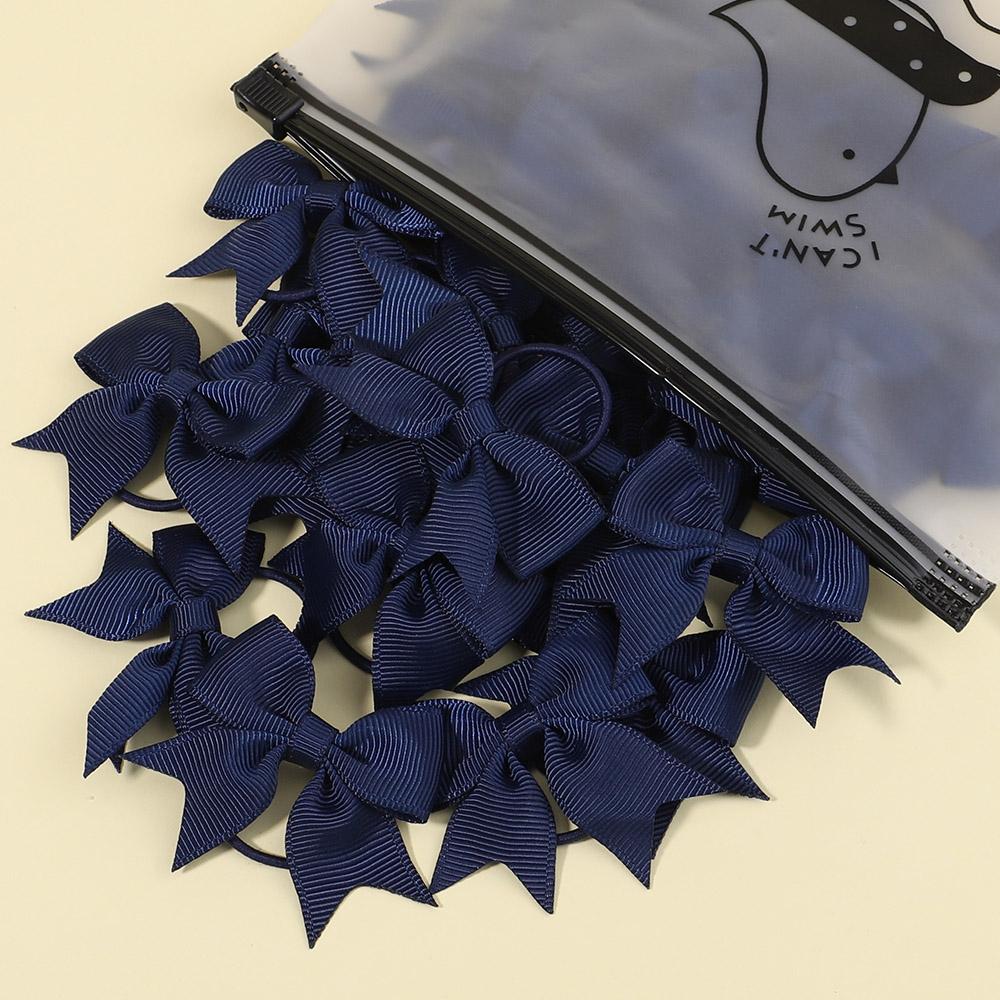 

5/10/20 шт. Мини однотонные бантики Эластичные резинки для волос Детские Девочки Маленькая Резинка Веревка для волос Держатель для хвостика Головной убор Аксессуары для волос 5Pcs