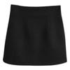 Gray Woolen High-Waist A-Line Mini Skirt - Women's 2024 Winter Style, Black Bodycon Half Skirt