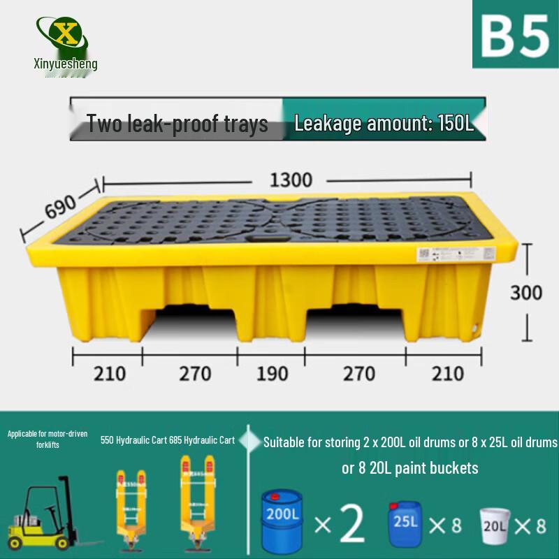 Plastic Chemical Spill Containment Pallet