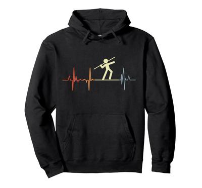 Spjutkastning Vena Retro Kardiogram Hoodie