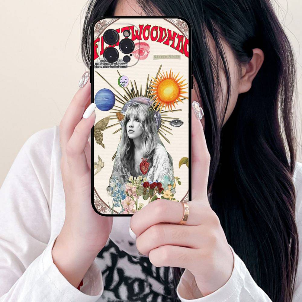 

Classic Rock Band F-Fleetwood M-Mac Phone Case For IPhone 17 16 15 14 13 12 11 Pro Max Plus Mini Silicone Black Cover iPhone 15