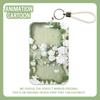 Ins Style Flower Card Holder Abs Student Card Meal Card Subway Card Bus Card Pick-Up Card Anti-Lost Hard Shell Card Holder