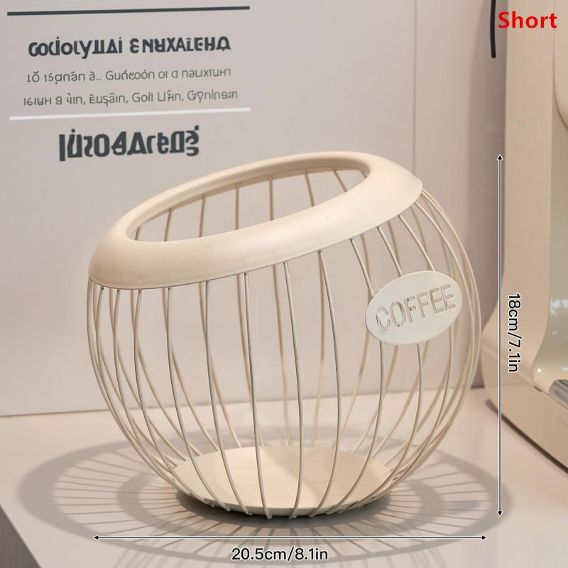 1PCS Iron Coffee Capsule Holder Fruit Snack Storage Rack Multifunctional Hollow Coffee Pod Storage Rack Suitable For Home Cafes