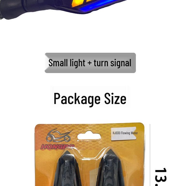 LED Flowing Water Turn Signal Lights for Off-Road Motorcycles - 12V Arrow Design.