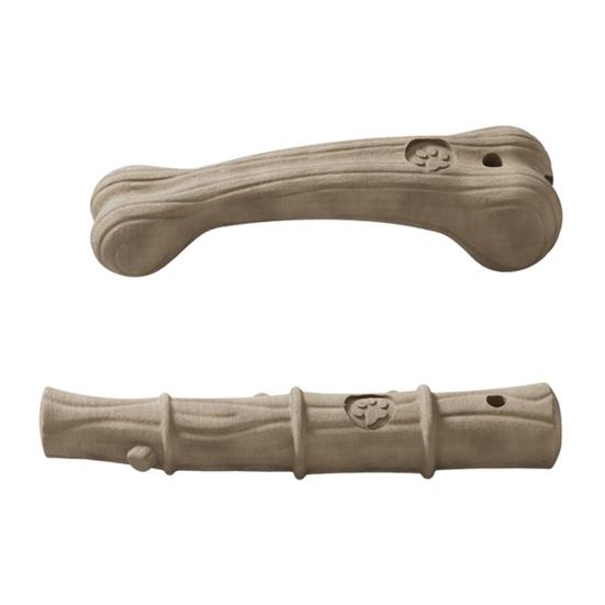 Juguete para Perros con Forma de Hueso Juguete de Madera para Masticar Perros Juguete para la Dentición de Cachorros para Masticadores Agresivos Limpieza Dental de Perros Entretenimiento