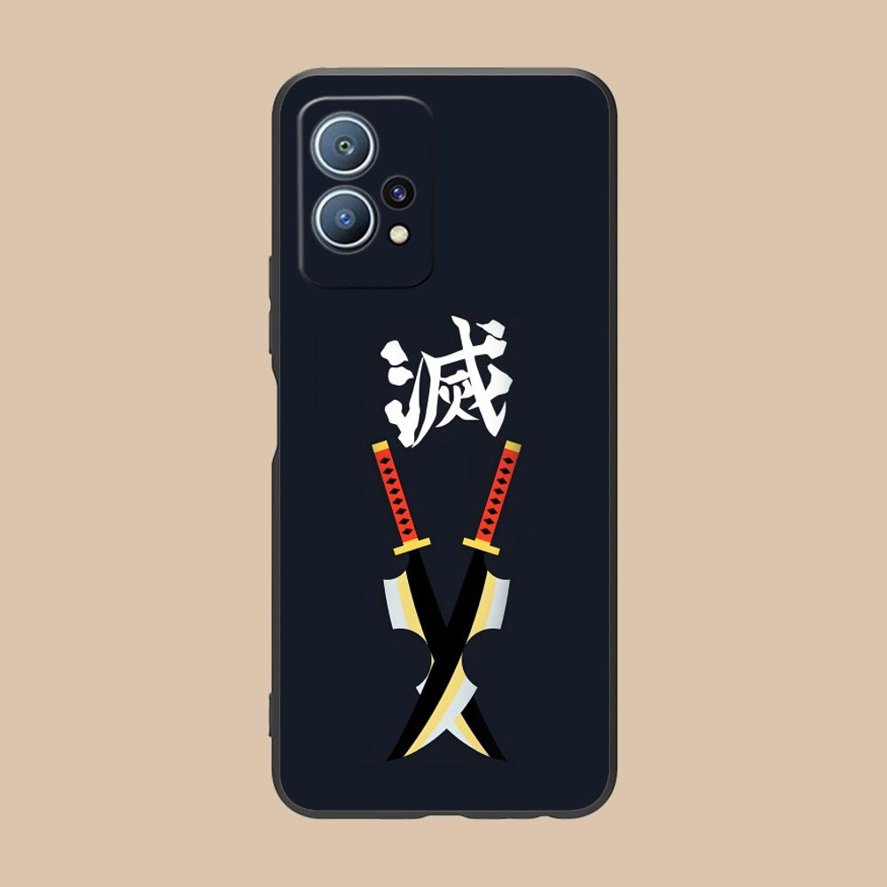 Demon Slayer Tengen Uzui Phone Case for Huawei P60 P50 P40 P30 P20 P10 P9 P8 Pro Lite Plus Black Smartphone Cover Luxury