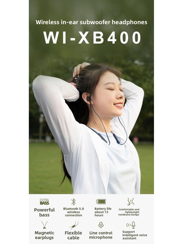 SON.Y Wi-Xb400 Bluetooth Wireless Headphones USB