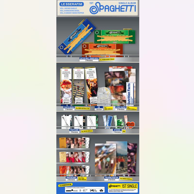 LE SSERAFIM 1. Single-Album [SPAGHETTI] (Online-Vorteil)