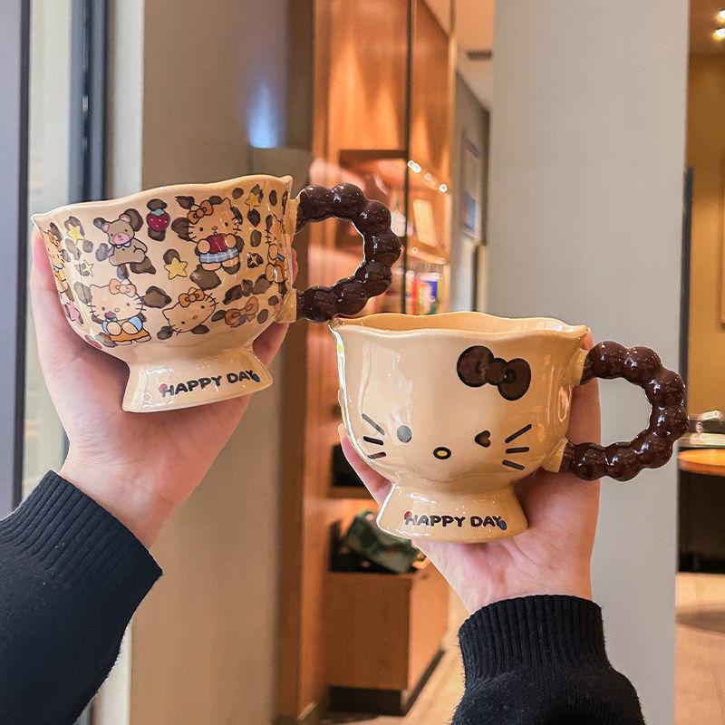 Birthday Gift Set: Ceramic Cat Mug with Souvenir Box for Girlfriend or Best Friend