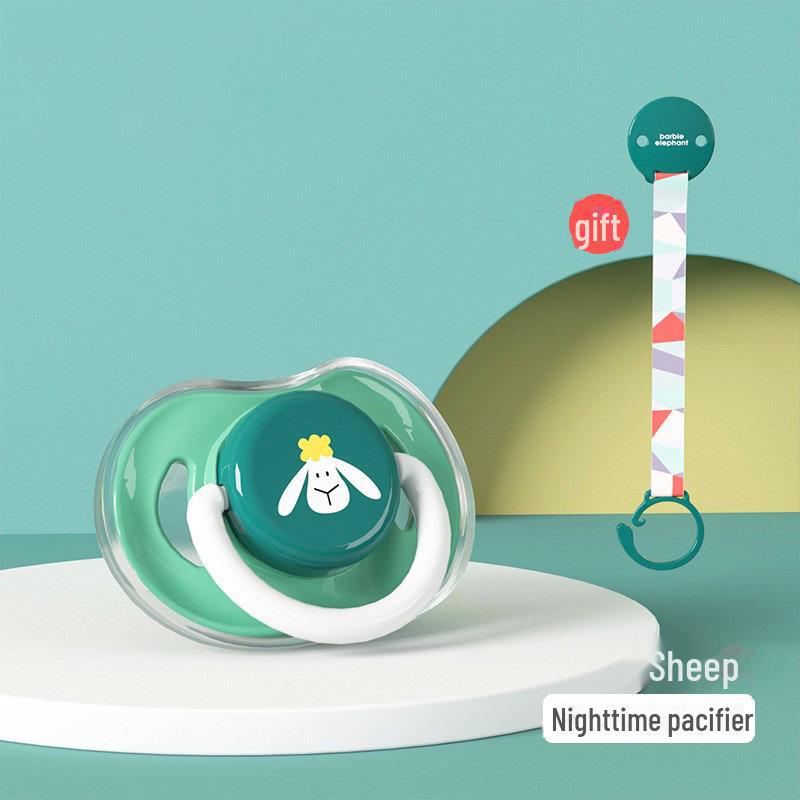

Ультрамягкая силиконовая пустышка для новорожденных с успокаивающей имитацией грудного молока и цепочкой, препятствующей падению, для поддержки сна