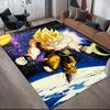 Dragon Ball Son Goku Character Square Area Rug, Non-Slip Floor Mat for Bedroom, Perfect Gift for Goku Fans