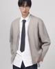 Work On Body Off Half Milano Semi-Oversized Basic Cardigan - Light Gray