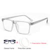 TR90 Oversized Square Diopter Glasses Anti Blue Light Photochromic for Women Men Hyperopia Nearsighted
