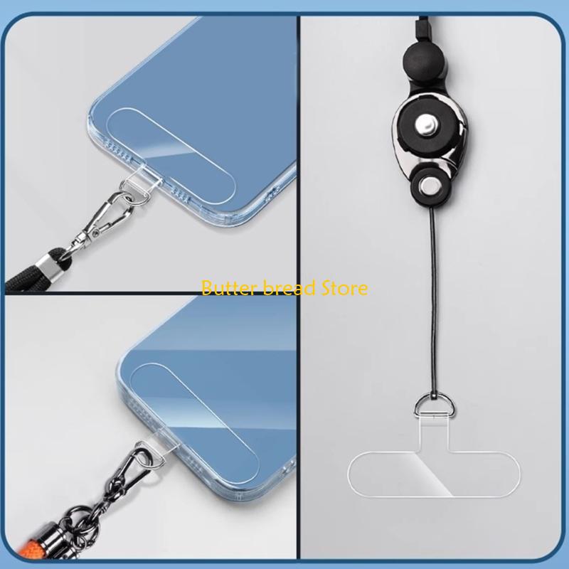 W89C Flexible Phone Lanyard Card Tether Tabs Hangings Strap Patches