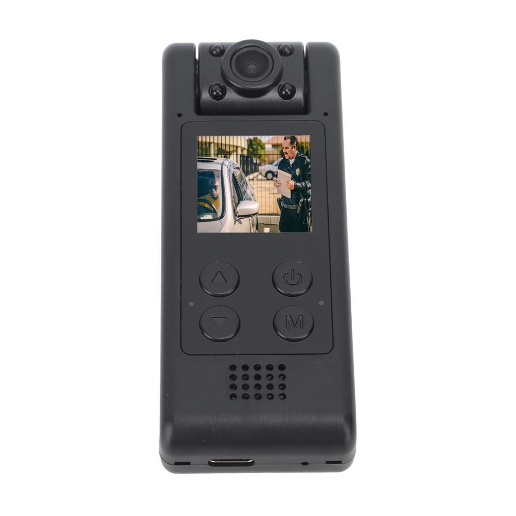 Body Worn Video Recorder 4K Ultra HD 140 Degree Wide Angle 1200 MAh WiFi Mini Back Clip Camera for Law Enforcement