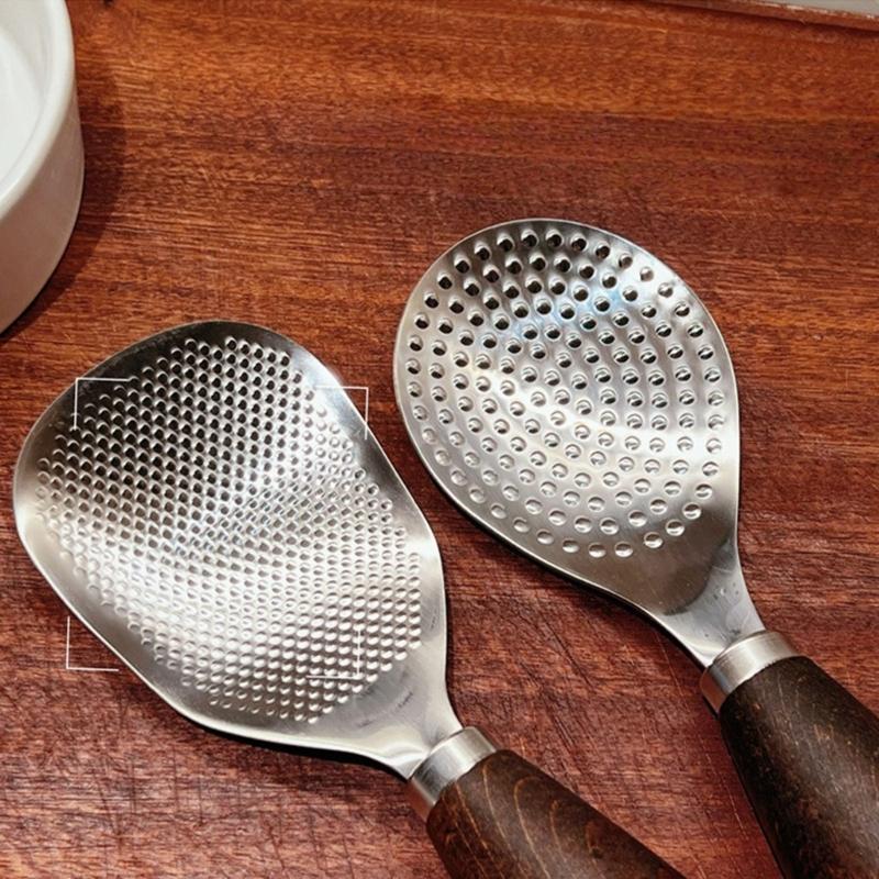 Spatola per Riso Resistente al Calore con Manico in Legno, Cucchiaio per Riso, Paletta, Strumento da Cucina per Purè di Patate, per Cuociriso Domestico