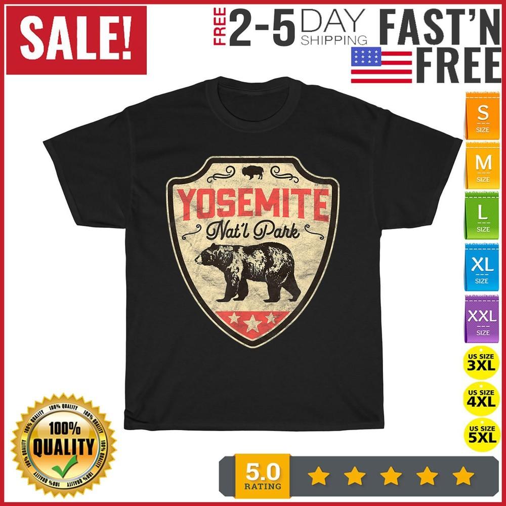 

Vintage Yosemite National Park California Vintage T Shirt Men Women Fashion NEW M