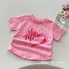 Girls' Summer 2025 Pure Cotton Short Sleeve Baby Top - Stylish A-Class Children's T-Shirt
