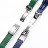 Pulseira de Silicone Compatível com Rolex para Submariner, Yacht-Master, Explorer – Sem Logo, Boca Reta, Preto/Verde/Azul, 20mm