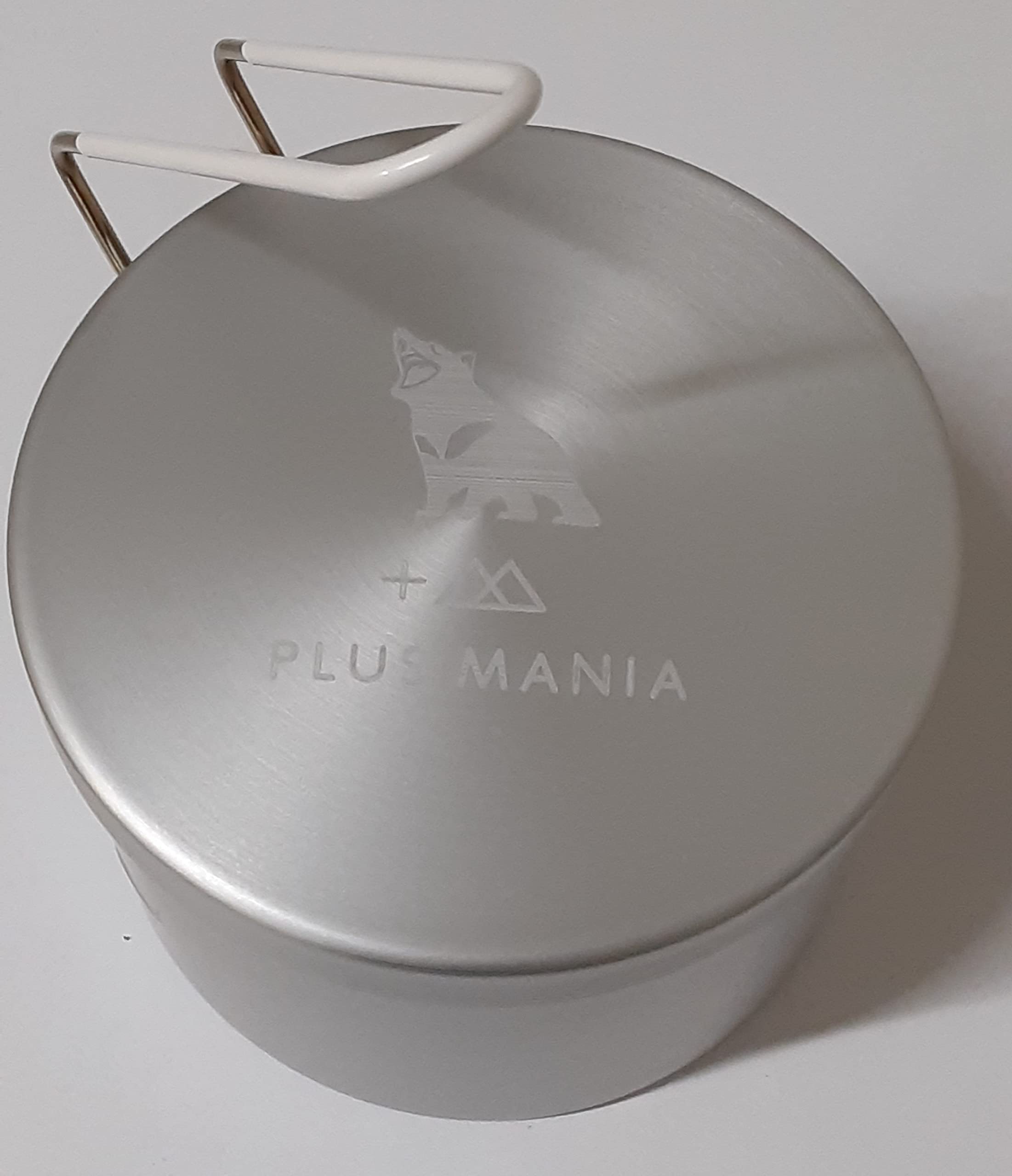 PLUS MANIA Plus Mania Round Mess Tin (Plus Mania) Aluminum/White