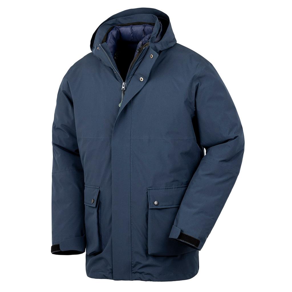 Result Recycled Mens 3 in 1 Ripstop Padded Jacket