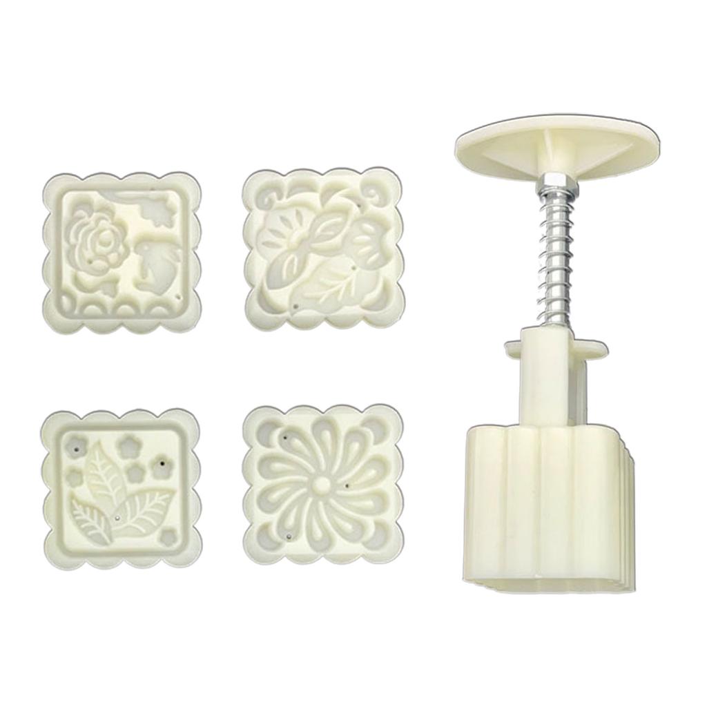 Fashion 3D Mooncake Mold Mooncake Baking Tools Plastic Mung Bean Cake Molds Suitable for Traditional Celebrations