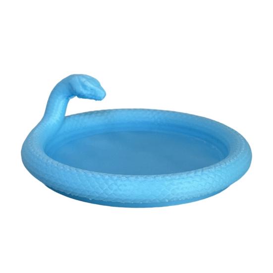 3D Printed Snake Tray Desktop Decorative Trinket Dish Multifunctional Jewelry Display Tray for Bracelet Earring Necklace