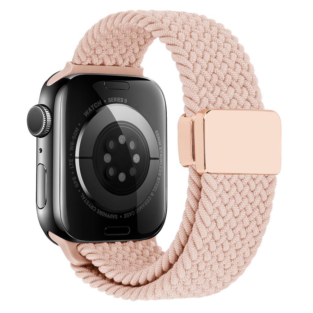 Watch Band For Apple Watch Series 10 Ultra 9 8 7 SE 6 5 4 3 2 1 46mm 49mm 45mm 44mm 42mm , Magnetic Clasp Nylon Adjustable Strap