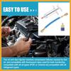 Oil and Dye Injectors Kit 30ml/1 Oz Hand Push Compressor Manual AC Oil Dye Injector with Quick Coupler 1/4 SAE Connector Car HVAC Compressor Oil Dye