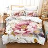 Digital Printing Flowers Bedding Sets Colorful Oil  Adult Bedclothes Quilt Art Duvet Cover Set Single King Queen Size