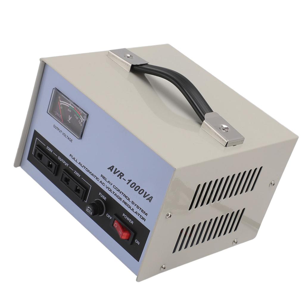 AC Voltage Regulator 1000W 160?250V Input 220V Output 3 Sockets Automatic Voltage Stabiliz