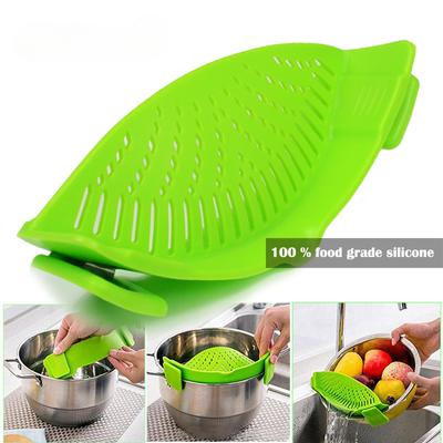 Lebensmittelechtes Silikon, Topf, Pfanne, Schüssel, Trichter, Sieb, Küche, Reiswaschsieb, Küchenzubehör, Gadgets, Küchenwerkzeuge
